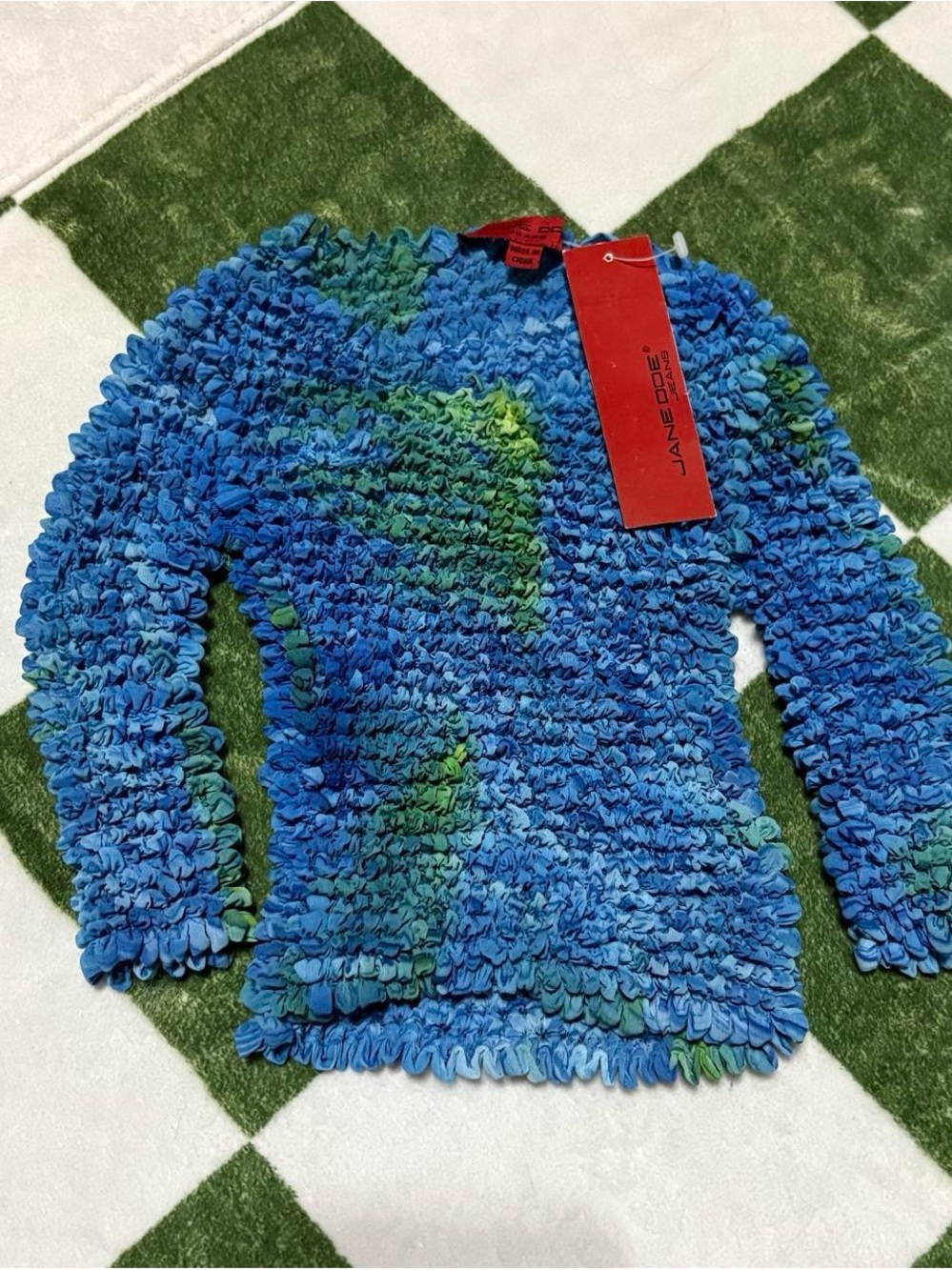Deadstock Y2K popcorn shirt Jane Doe Jeans NWT